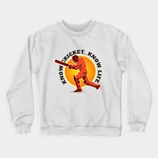 Know Cricket Know Life Vintage Crewneck Sweatshirt